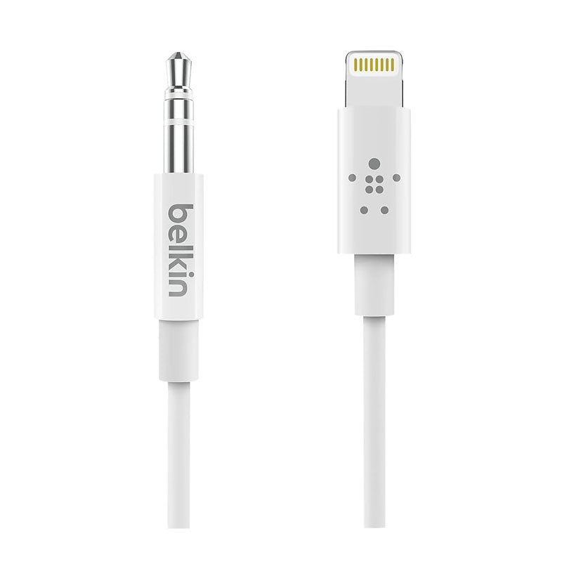 Belkin 3.5 mm Audio Cable Lightning to Aux Cable 6 Feet Belkin 3.5 mm Audio Cable Lightning to Aux Cable 6 Feet
